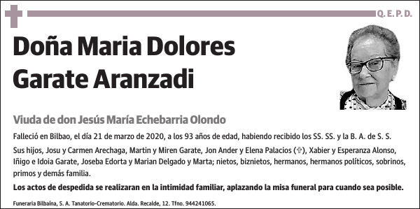 Maria Dolores Garate Aranzadi