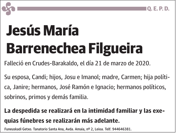 Jesús María Barrenechea Filgueira