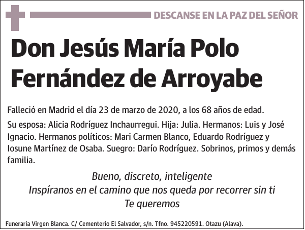 Jesús María Polo Fernández de Arroyabe