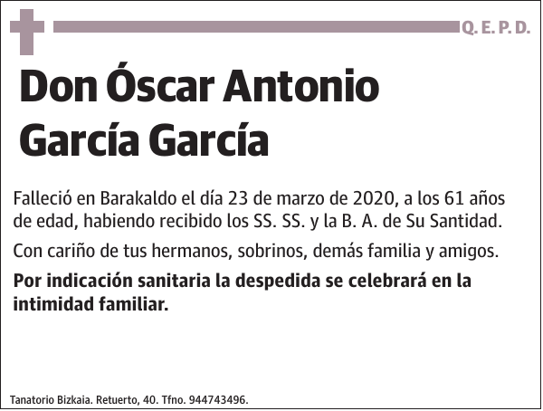 Óscar Antonio García García