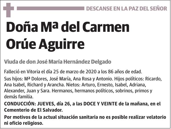 Mª del Carmen Orúe Aguirre