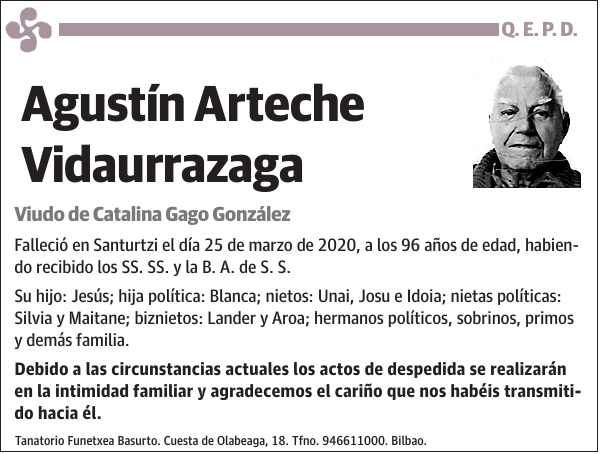 Agustín Arteche Vidaurrazaga