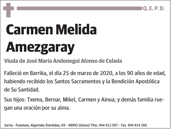 Carmen Melida Amezgaray
