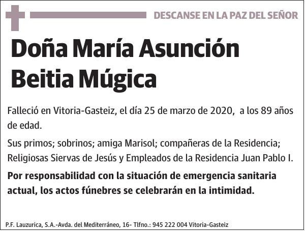 María Asunción Beitia Múgica