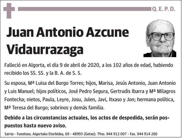 Juan Antonio Azcune Vidaurrazaga