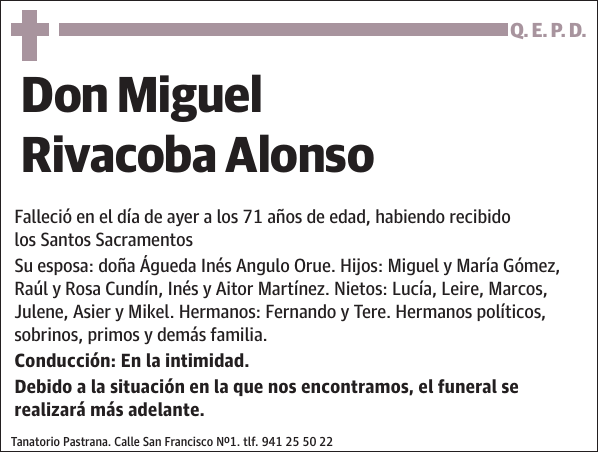 Miguel Rivacoba Alonso