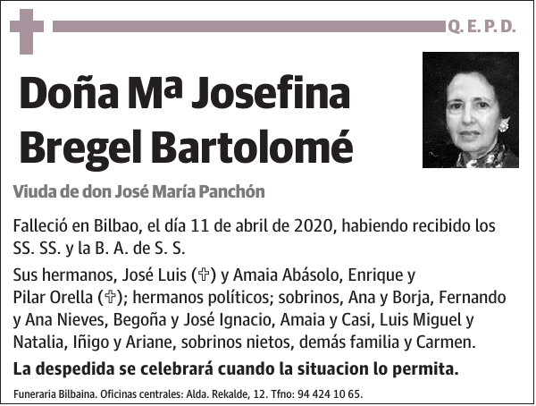 Mª Josefina Bregel Bartolomé