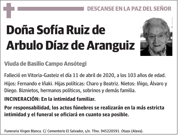 Sofía Ruiz de Arbulo Díaz de Aranguiz