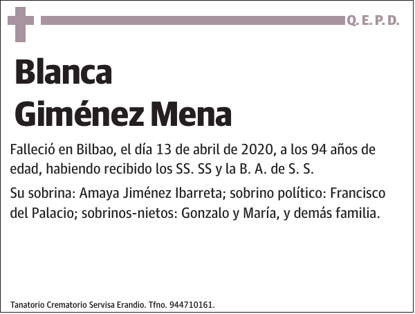 Blanca Giménez Mena