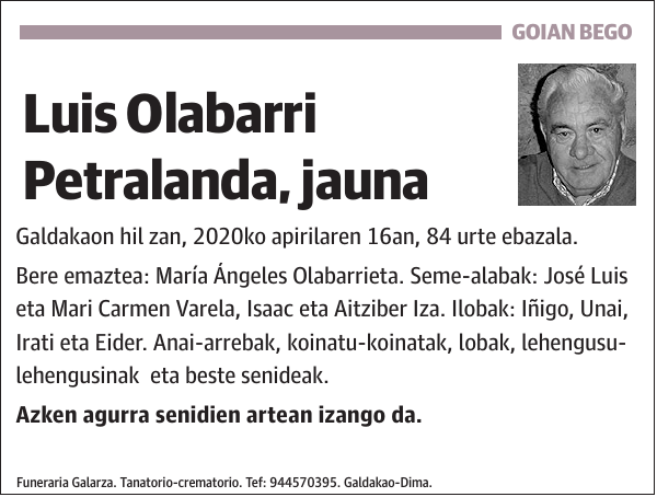 Luis Olabarri Petralanda