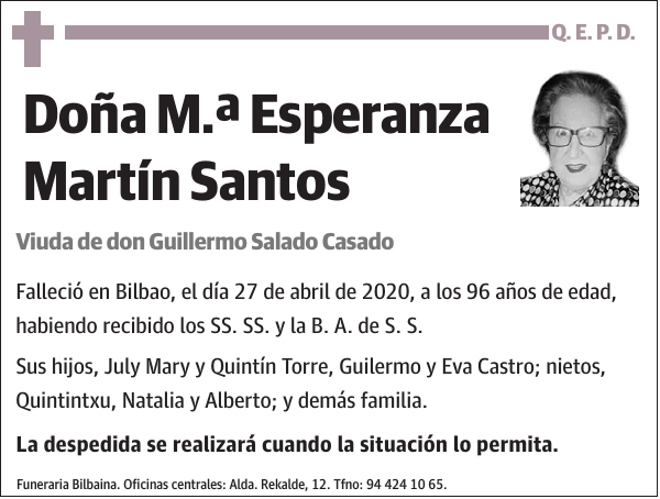 M.ª Esperanza Martín Santos