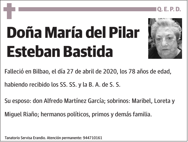 María del Pilar Esteban Bastida