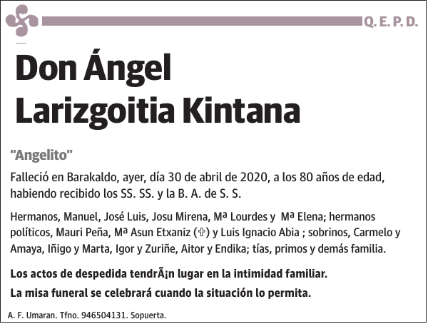Ángel Larizgoitia Kintana