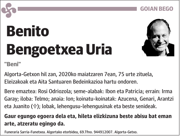 Benito Bengoetxea Uria 'Beni'