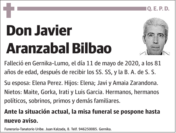 Javier Aranzabal Bilbao