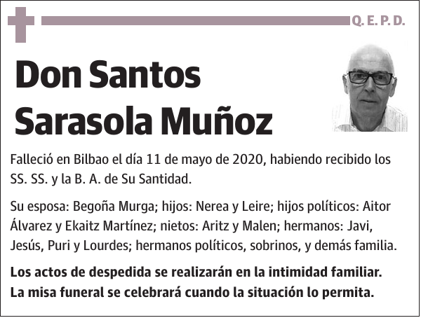 Santos Sarasola Muñoz