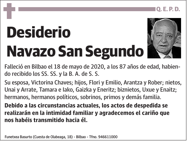 Desiderio Navazo San Segundo