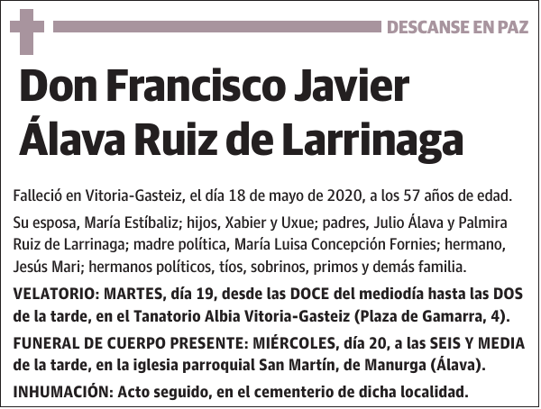 Francisco Javier Álava Ruiz de Larrinaga