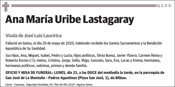 Ana María Uribe Lastagaray