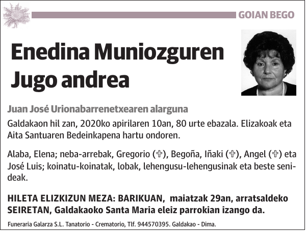 Enedina Muniozguren Jugo