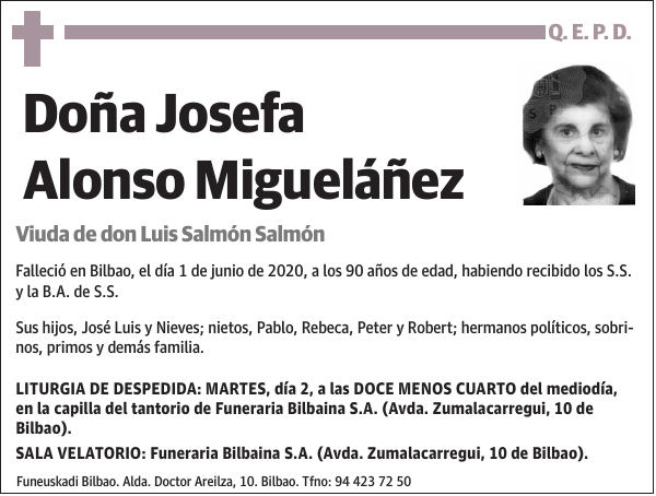 Josefa Alonso Migueláñez
