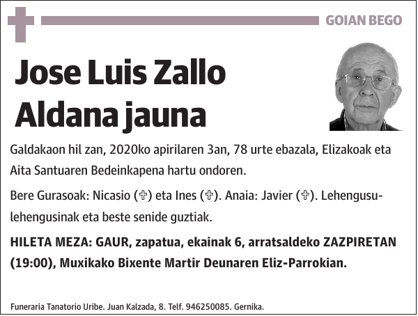 Jose Luis Zallo Aldana