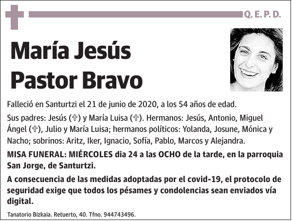 María Jesús Pastor Bravo