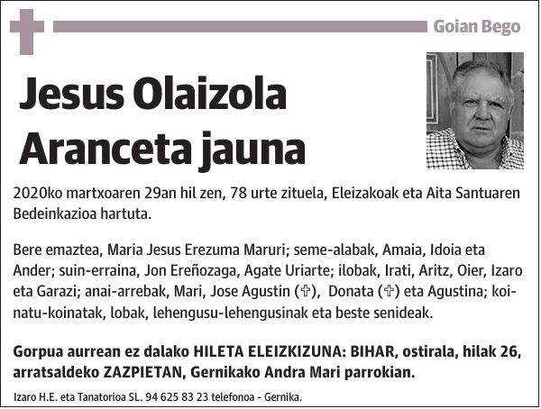 Jesus Olaizola Aranceta