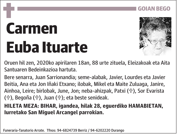 Carmen Euba Ituarte Oruen