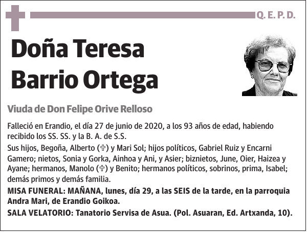 Teresa Barrio Ortega