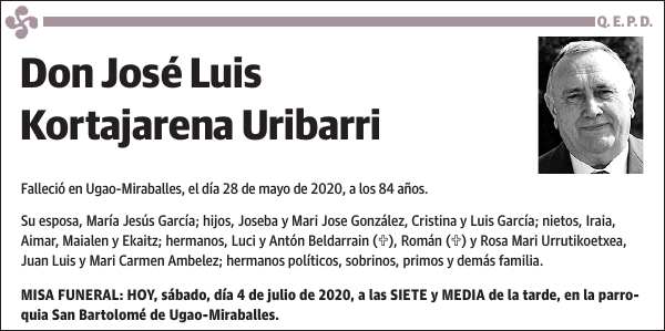 José Luis Kortajarena Uribarri