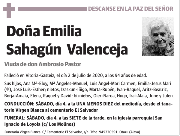 Emilia Sahagún Valenceja