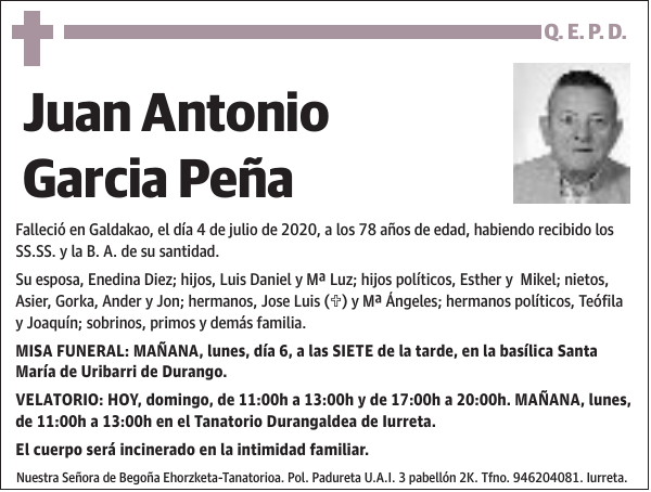 Juan Antonio Garcia Peña