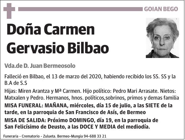Carmen Gervasio Bilbao