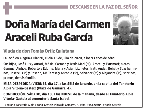 María del Carmen Araceli Ruba García