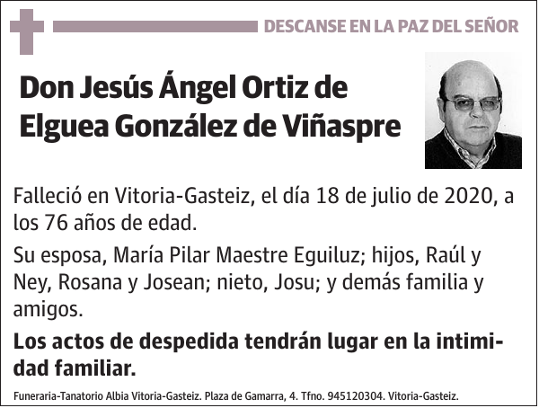 Jesús Ángel Ortiz de Elguea González de Viñaspre