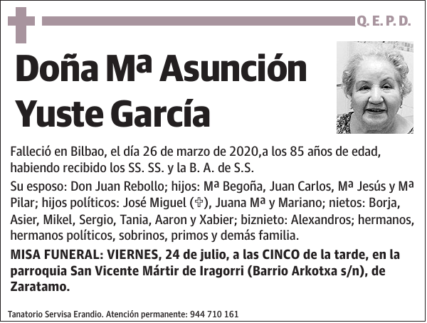 Mª Asunción Yuste García