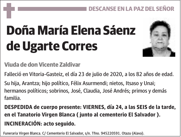 María Elena Sáenz de Ugarte Corres