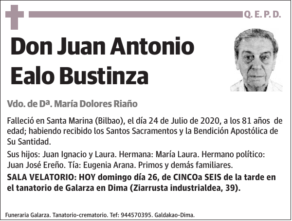 Juan Antonio Ealo Bustinza