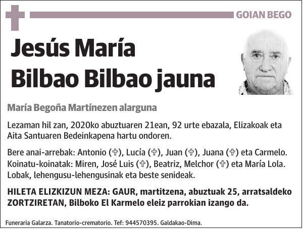 Jesús María Bilbao Bilbao