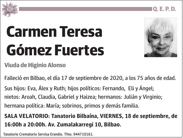 Carmen Teresa Gómez Fuertes