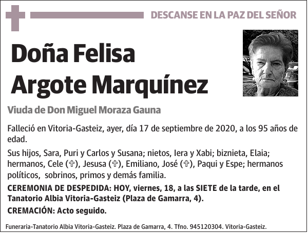 Felisa Argote Marquínez