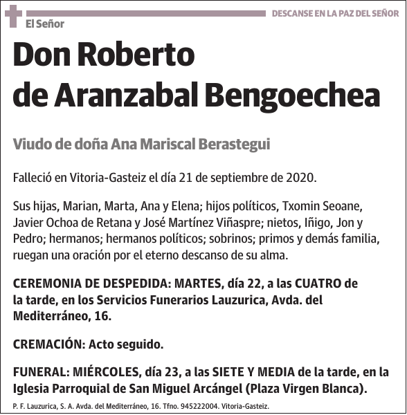 Roberto de Aranzabal Bengoechea