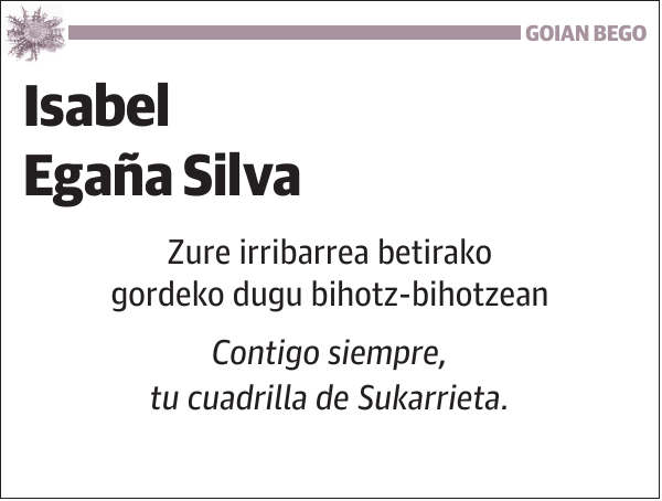 Isabel Egaña Silva