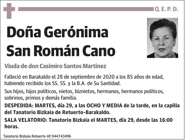 Gerónima San Román Cano