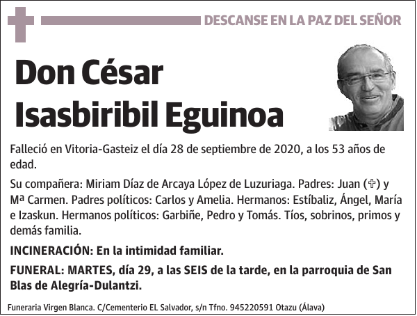 César Isasbiribil Eguinoa