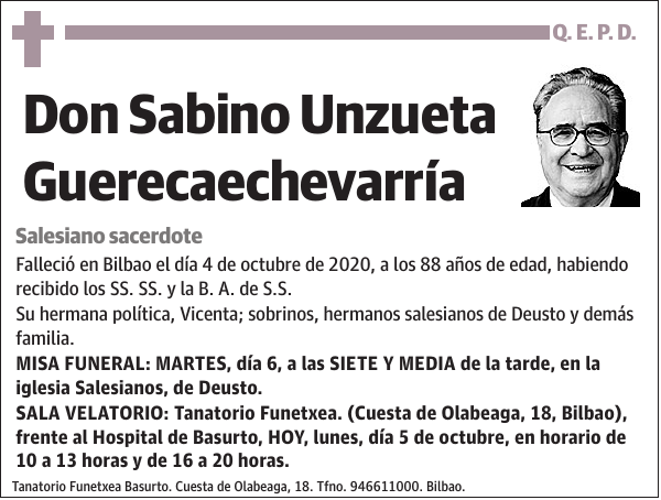 Sabino Unzueta Guerecaechevarría