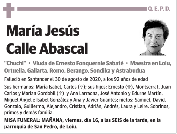 María Jesús Calle Abascal