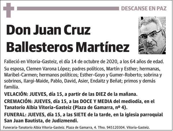 Juan Cruz Ballesteros Martínez