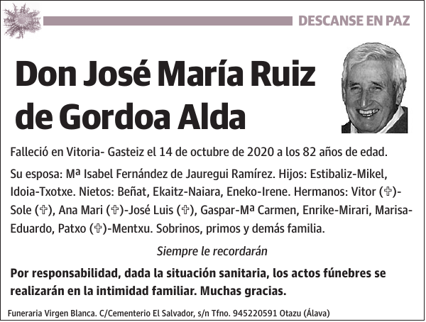José María Ruiz de Gordoa Alda